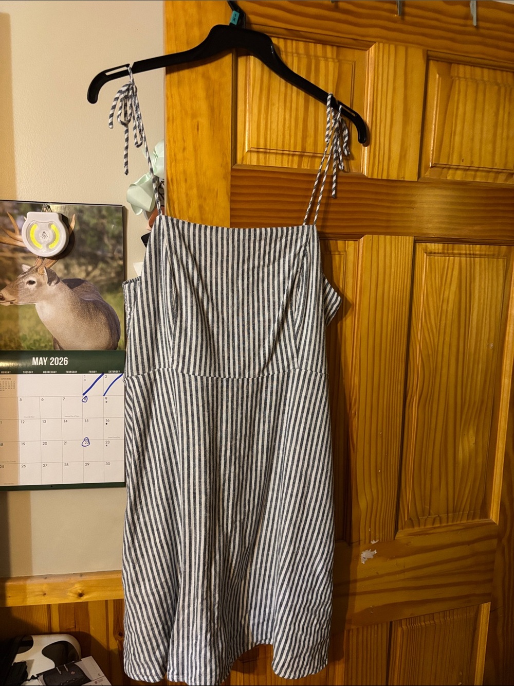 Old Navy Blue and White Striped Mini Dress